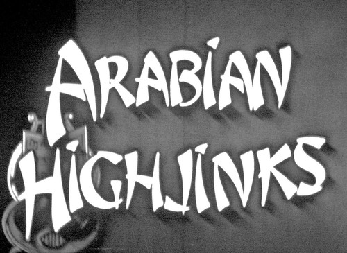 16mm musical short - short, "arabian