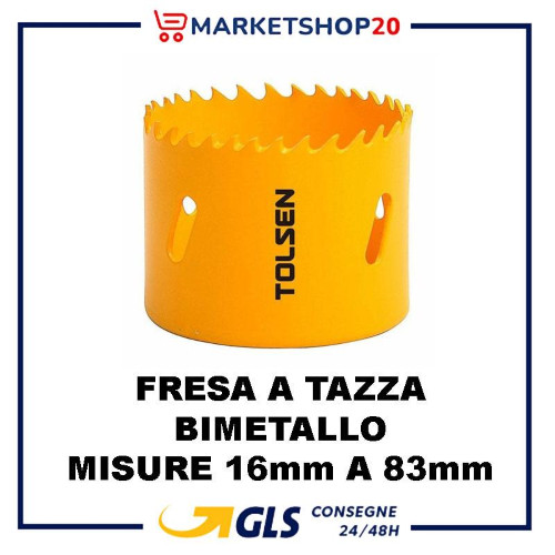 Fresa tazza metallo 16mm - a,