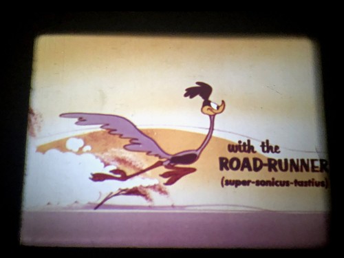 16mm film road - road, runner